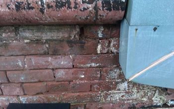 just because we have brick homes is no reason to slack on exterior maintenance - note how the mortar has washed out of