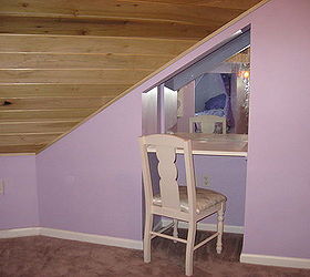 whimsical kid s rooms attic finish, bedroom ideas, home decor, Claiming the useful space between the framing