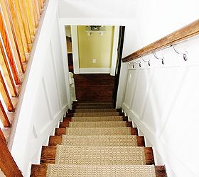 adding an indoor outdoor runner to stairs, flooring, home decor, stairs, Runner on stairs