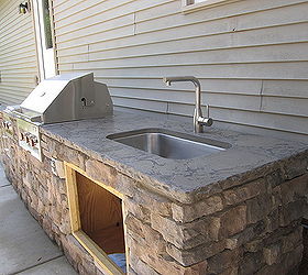 another outdoor kitchen installed today, kitchen design, outdoor living, outdoor countertops