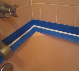 what to do about that leaky shower and tub caulking once and for all best charles, home maintenance repairs, how to, Making progress caulk is evenly in place