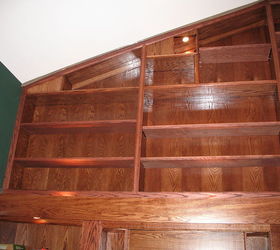 a large oak built in unit that i did, painted furniture, woodworking projects