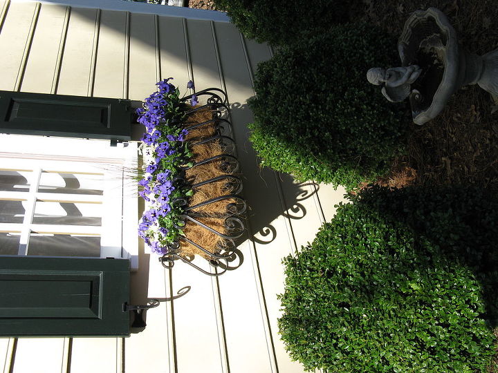 flowers amp wrought iron window box, flowers, gardening, flowers wrought iron window box