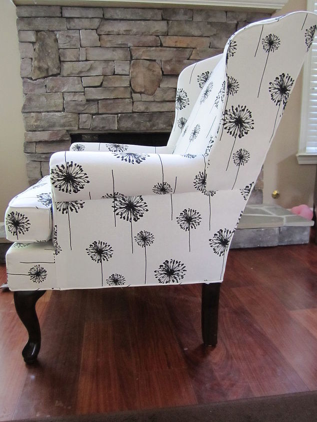 chair redesign, painted furniture, reupholster