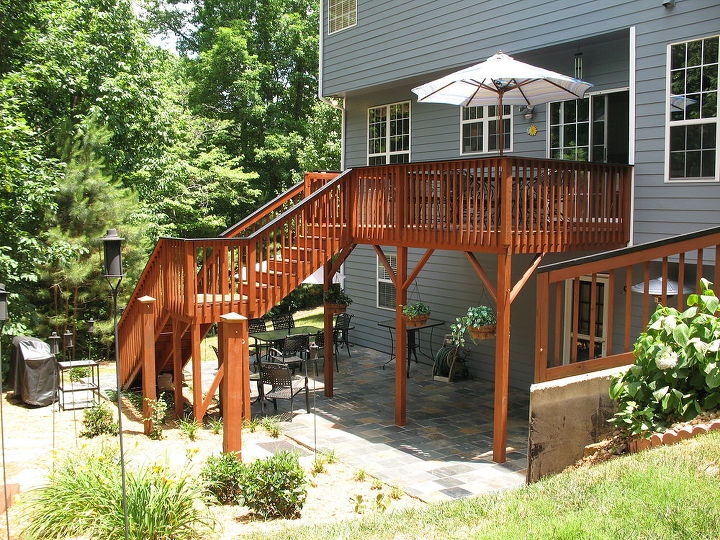 new updated pictures of the deck and decked out and ready for spring, decks, home improvement, outdoor living, patio, after