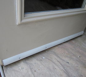 Prevent door bottoms from rotting or rusting by installing a drip edge.