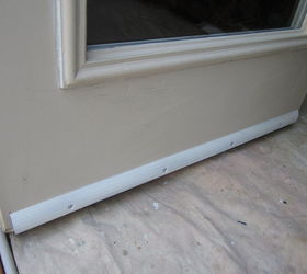 prevent door bottoms from rotting or rusting by installing a drip edge, The new drip edge primed installed and caulked to the door Like most exposed metal doors rust was beginning to form on the face from the bottom