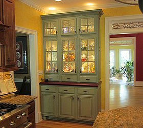 a beautiful ak atlanta kitchen with the beautiful homeowners we love the custom, bathroom ideas, home decor, home maintenance repairs, kitchen design, kitchen island, painted furniture, plumbing, Custom breakfront designed by AK