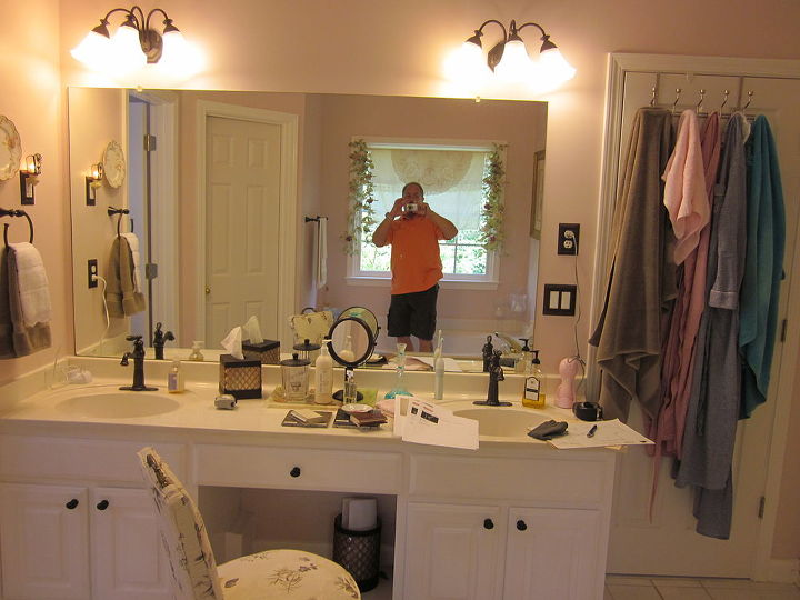 as seen on cbs 46 better mornings atlanta here are some before amp afters of the, bathroom ideas, home decor, Vanity before