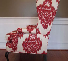 chair redesign, painted furniture, reupholster, After