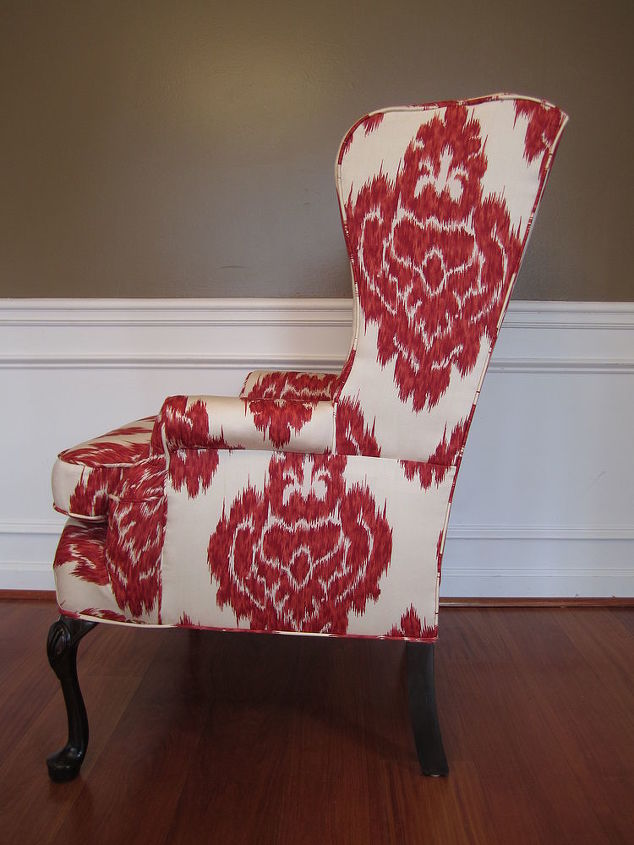 chair redesign, painted furniture, reupholster, After