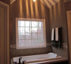 as seen on cbs 46 better mornings atlanta here are some before amp afters of the, bathroom ideas, home decor, The new tub light fixture created some Fireworks
