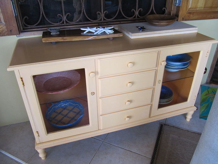 q i am trying to find a piece like the one in the photo any ideas, painted furniture, Service Dish storage unit in a B B in Jamaica