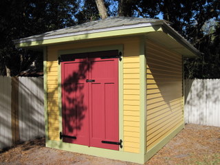 garden shed, doors, outdoor living