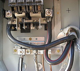 hired a licensed electrician to do a meter panel swap which did not go well the, electrical, home maintenance repairs, Meter service panel wiring