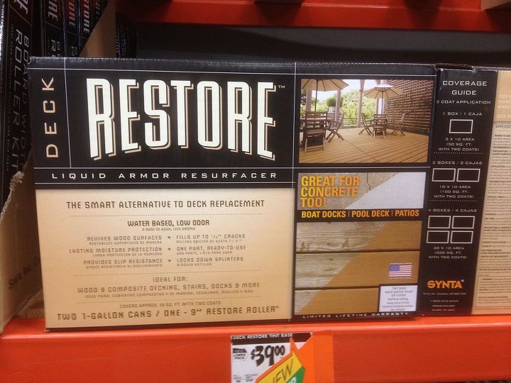 has anyone used restore, flooring, porches, Restore from Home Depot