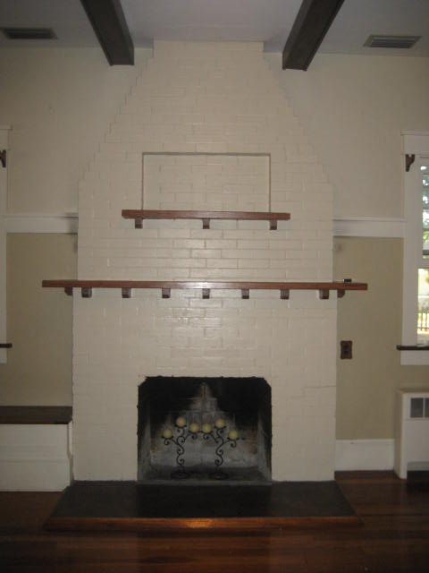hey everyone it s been awhile since i ve stopped by hometalk been busy setting up, home decor, Our firefplace the double mantle is supposed to be unique for this house so we were told