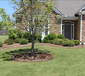 landscape curbing job me and my crew completed in cumming ga, curb appeal, gardening, landscape