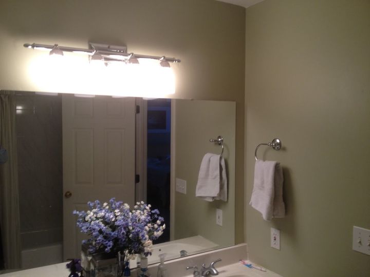 glass mirror cutting does anyone have experience with this, bathroom ideas, home decor, Second picture of big mirror