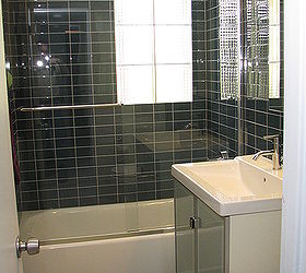 do you mind if i share a few photos of a mid century modern bathroom we remodeled, bathroom ideas, home decor