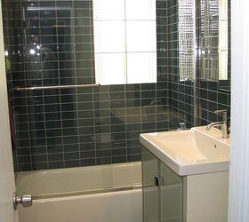 do you mind if i share a few photos of a mid century modern bathroom we remodeled, bathroom ideas, home decor