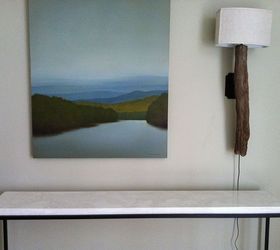 console table, concrete masonry, home decor, painted furniture