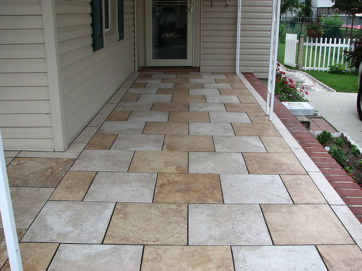 outdoor porcelain tile, curb appeal, tiling