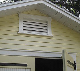bungalow shed, garages, home improvement, Custom gable vent