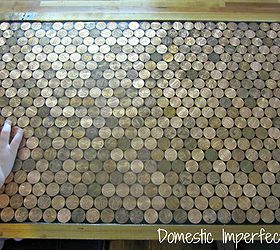 penny countertop, countertops, home decor
