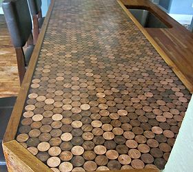 penny countertop, countertops, home decor
