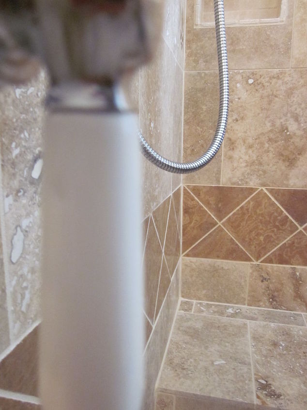 custom bath 1, bathroom ideas, home improvement, Shower Tile Closeup