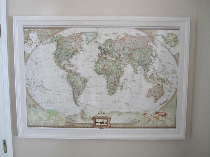 frame i built to track my travels, crafts