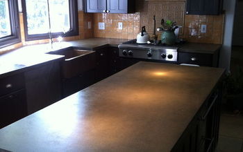 Concrete countertops finished up today