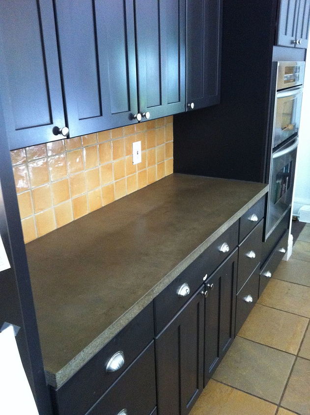 concrete countertops finished up today, concrete countertops, countertops