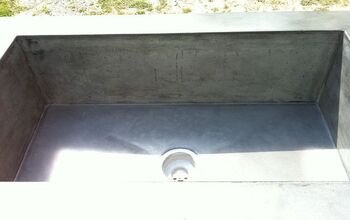  Bancada de concreto com pia integral