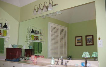 Revamp that large bathroom mirror