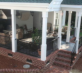 new outdoor living area contractor johnny woody woodybuilt can t say enough, decks, fences, outdoor living, railing by Apple Fence Durham NC