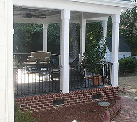 new outdoor living area contractor johnny woody woodybuilt can t say enough, decks, fences, outdoor living, final w rails