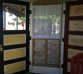 patio divider made from recycled doors, repurposing upcycling, new patio divider made from old doors