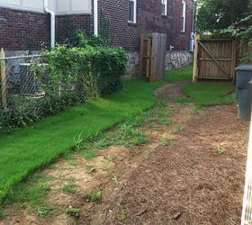 phase 2 landscaping, landscape, outdoor living, BEFORE Side Yard