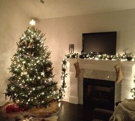 i throw a fit unless i get to put the star on the top of the tree, home decor, Here s our tree