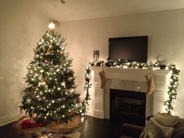 i throw a fit unless i get to put the star on the top of the tree, home decor, Here s our tree