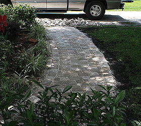 here are a few photo s of my sidewalk my son blake and i broke the last section, concrete masonry, curb appeal, Complete
