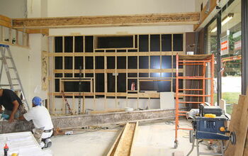 First major renovation in our 25 year old showroom...Putting in live kitchen for cooking demonstrations and design