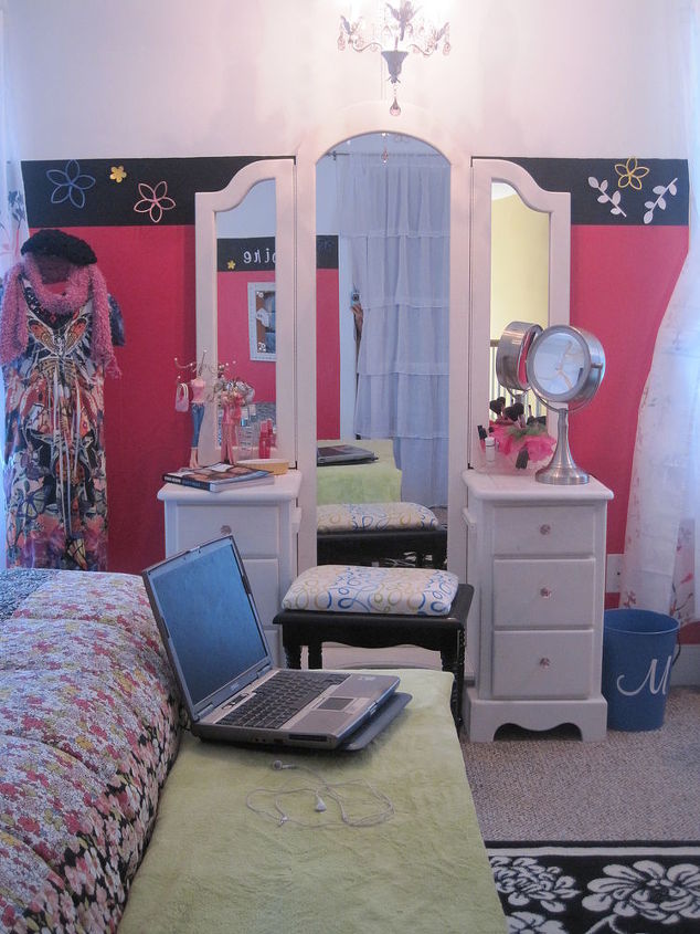 one of my latest projects teen girl s room gets a new look, bedroom ideas, home decor