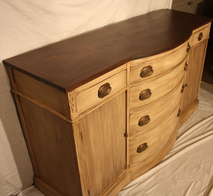 q finished mahogany buffet, painted furniture, Not great photos but I m working on it I ll take some others later