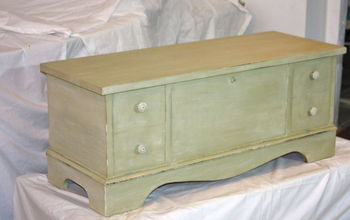 I wish I could take better pictures. Here's a Lane Cedar Chest I just finished. I followed a Hometalkers advice