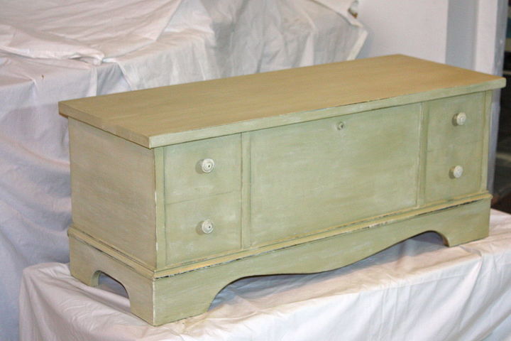 i wish i could take better pictures here s a lane cedar chest i just finished i, home decor, painted furniture