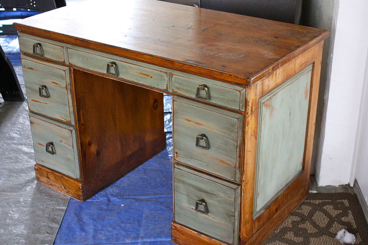 built by habitant knotty pine furniture in the 50 s upcycled by shabby daze in 2012, painted furniture