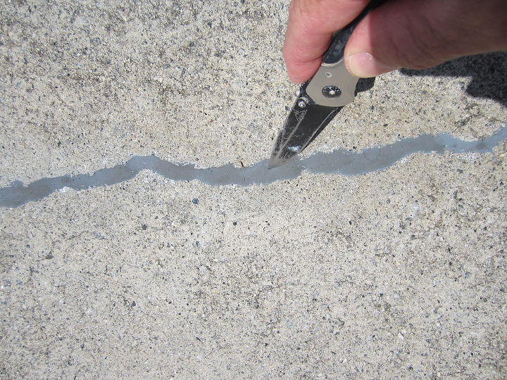 of the numerous concrete crack repair products available this one really works this, concrete masonry, curb appeal, painting, The last driveway caulk you will ever need